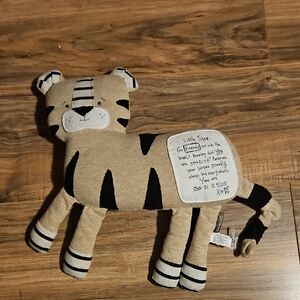 Demdaco Go Fiercely Soft Brown Plush Tiger Toy